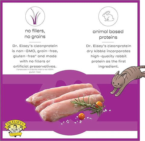 Dr. Elsey's cleanprotein Original Rabbit & Turkey Recipe Wet Cat Food, 2.75oz Cans, (Pack of 24)
