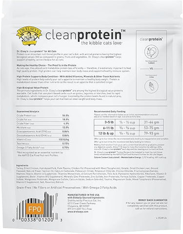 Dr. Elsey's cleanprotein Turkey Cat Kibble 2 lb. Bag